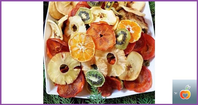 انواع چیپس میوه خشک با قند کمتر
