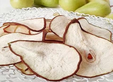 خشک کردن گلابی در دستگاه های میوه خشک کن